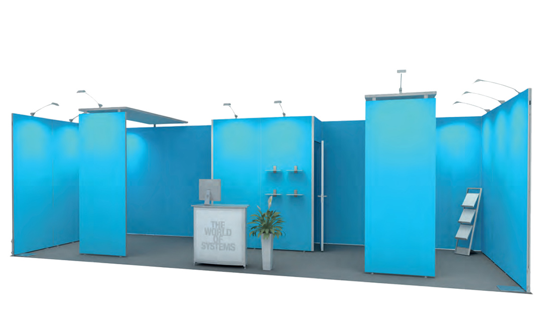 Inline Exhibit with closet and ceiling 8x3